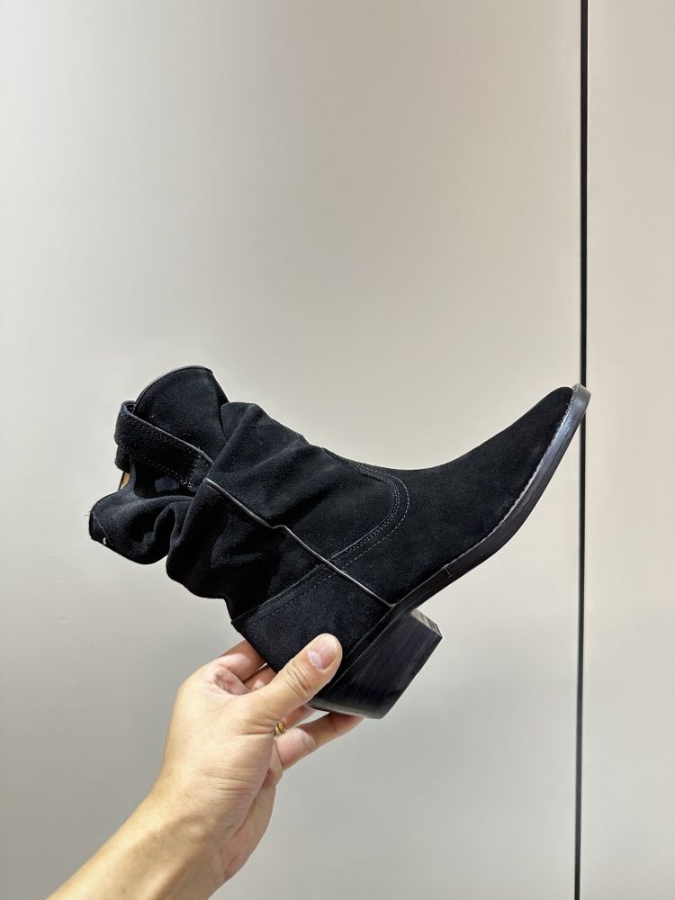 Женские кожаные ботинки MM6 с раздвоенным носком фото 7