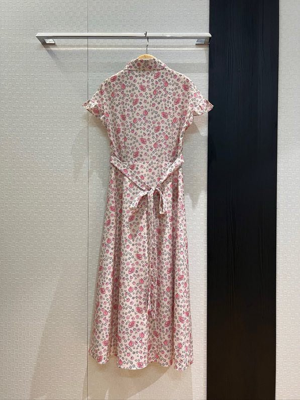 Платье с рукавами фонариками и принтом роз фото 6