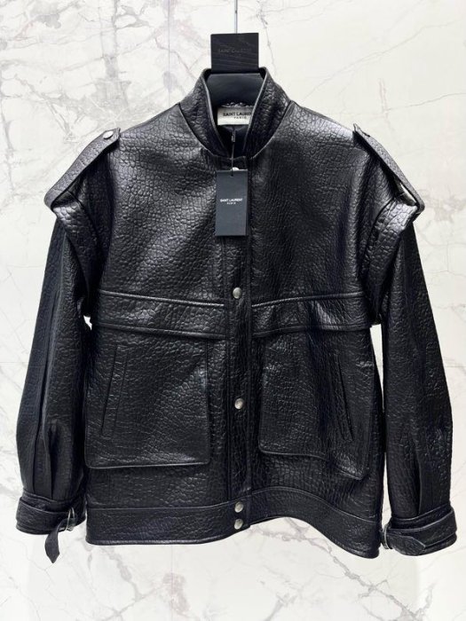 Jacket leather women's