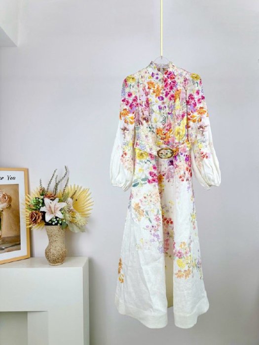 Платье льняное редней длины