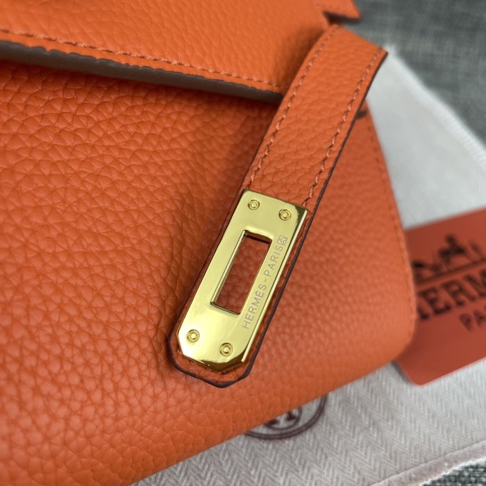 Клатч HERMES Kelly кожаный 24 см фото 4