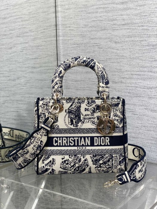 A bag women's Lady Dior 24 cm