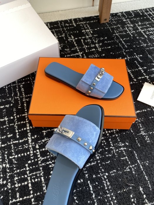 Шлепанцы женские Hermes Kelly фото 6