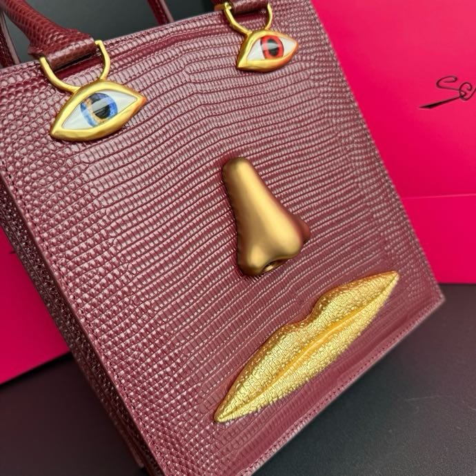 A bag leather women's 20 cm фото 3