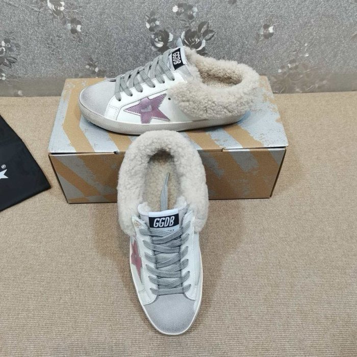 Кроссовки Golden Goose Super Star на меху фото 4