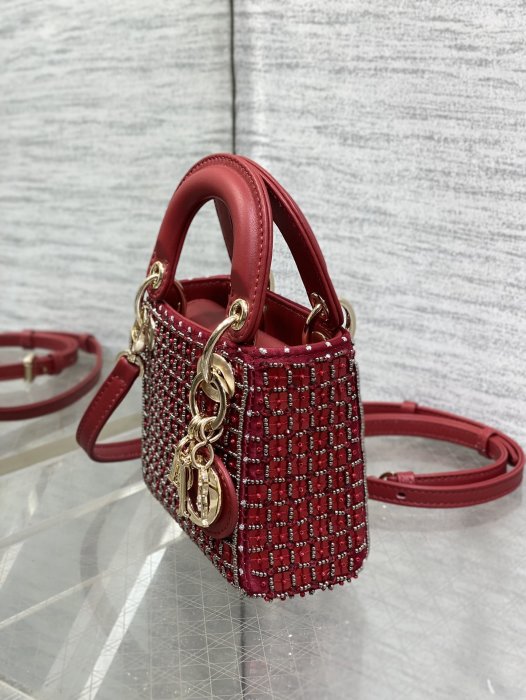 A bag women's Lady Dior Micro 12 cm фото 6