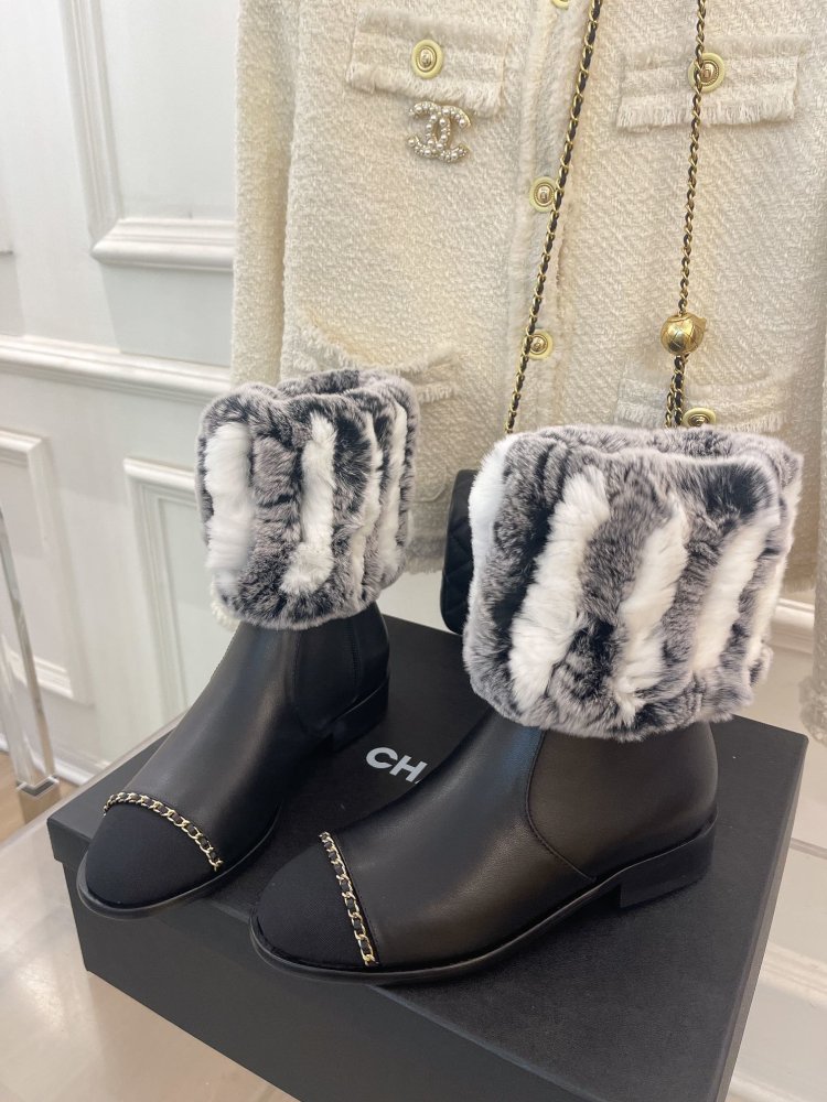 Ankle boots from fur winter фото 6
