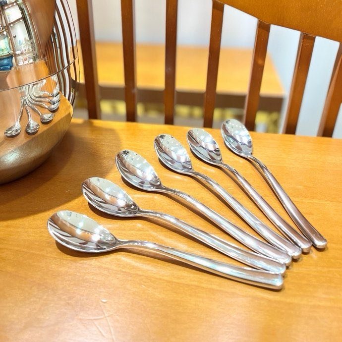 Набор столовых приборов Christofle Quinting Edition яйцо в серебре фото 9