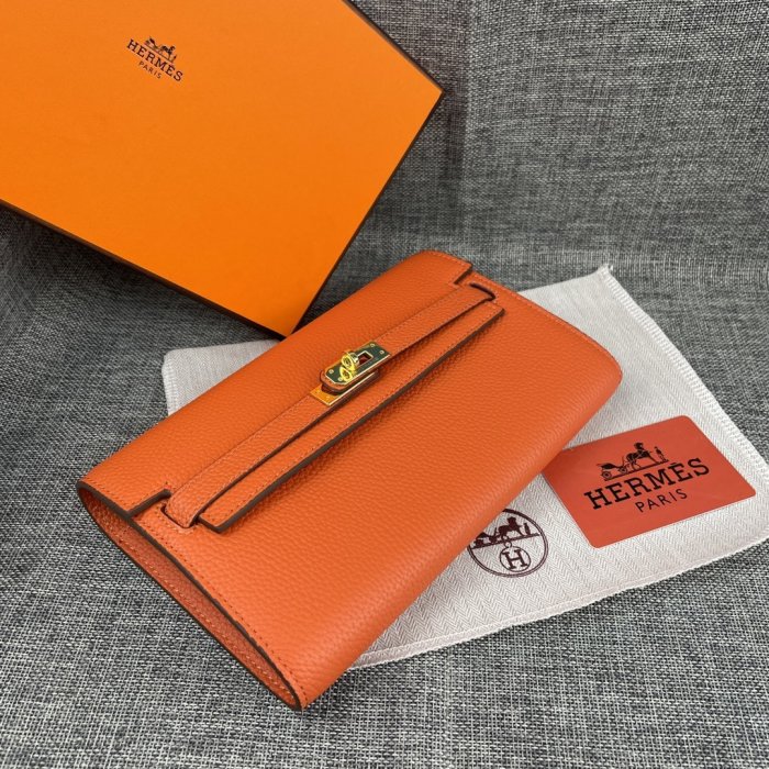 Клатч HERMES Kelly кожаный 24 см фото 3