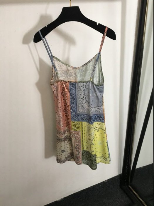 Плаття, Сукня  в стилі ретро з кольоровими блоками і принтом фото 9