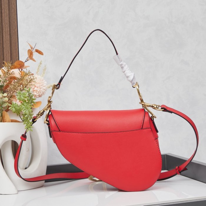 Сумка кожаная женская Dior Saddle 24 см фото 5