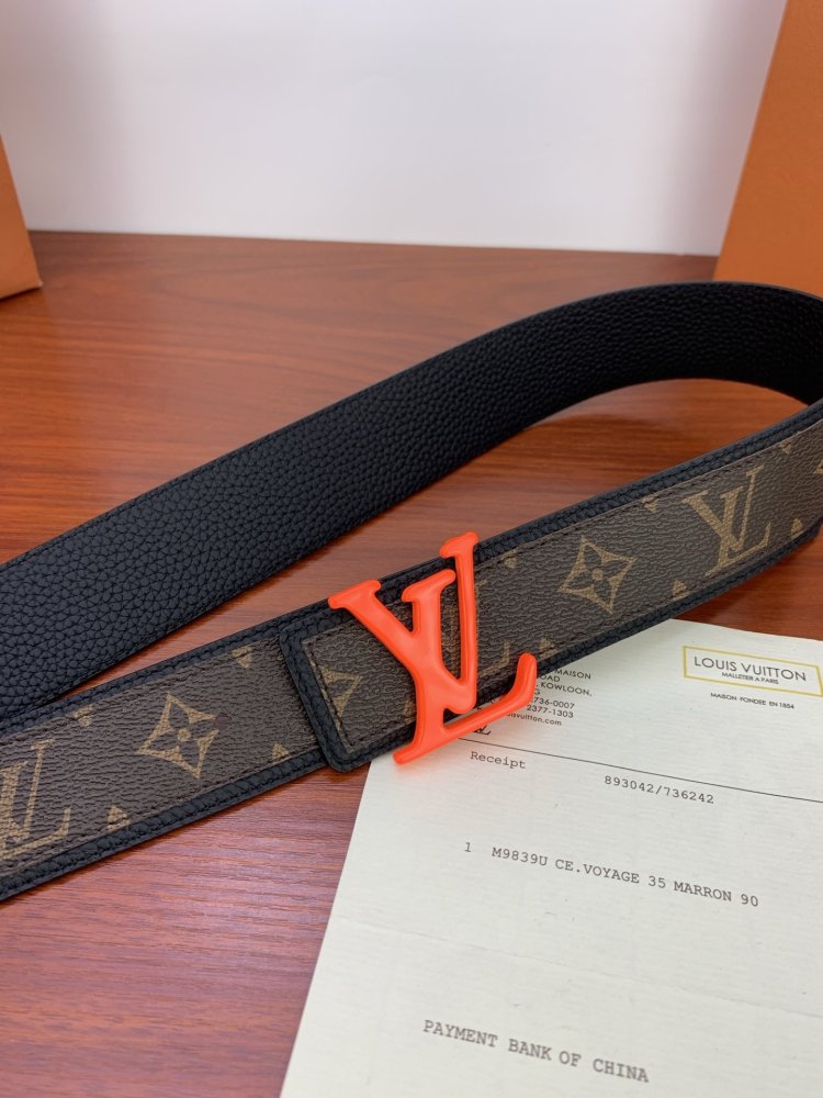 Belt leather 35 mm фото 3