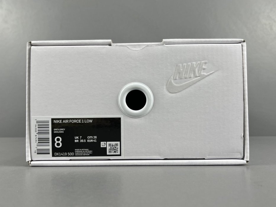 Кросівки Off-White x Nike Air Force 1 Low Grey фото 9