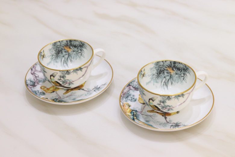 Tea service of bone porcelain, series Dior Lily of the Valley фото 4