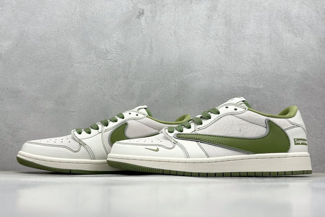 Кроссовки Travis Scott x Nike Air Jordan 1 Low x Supreme фото 5