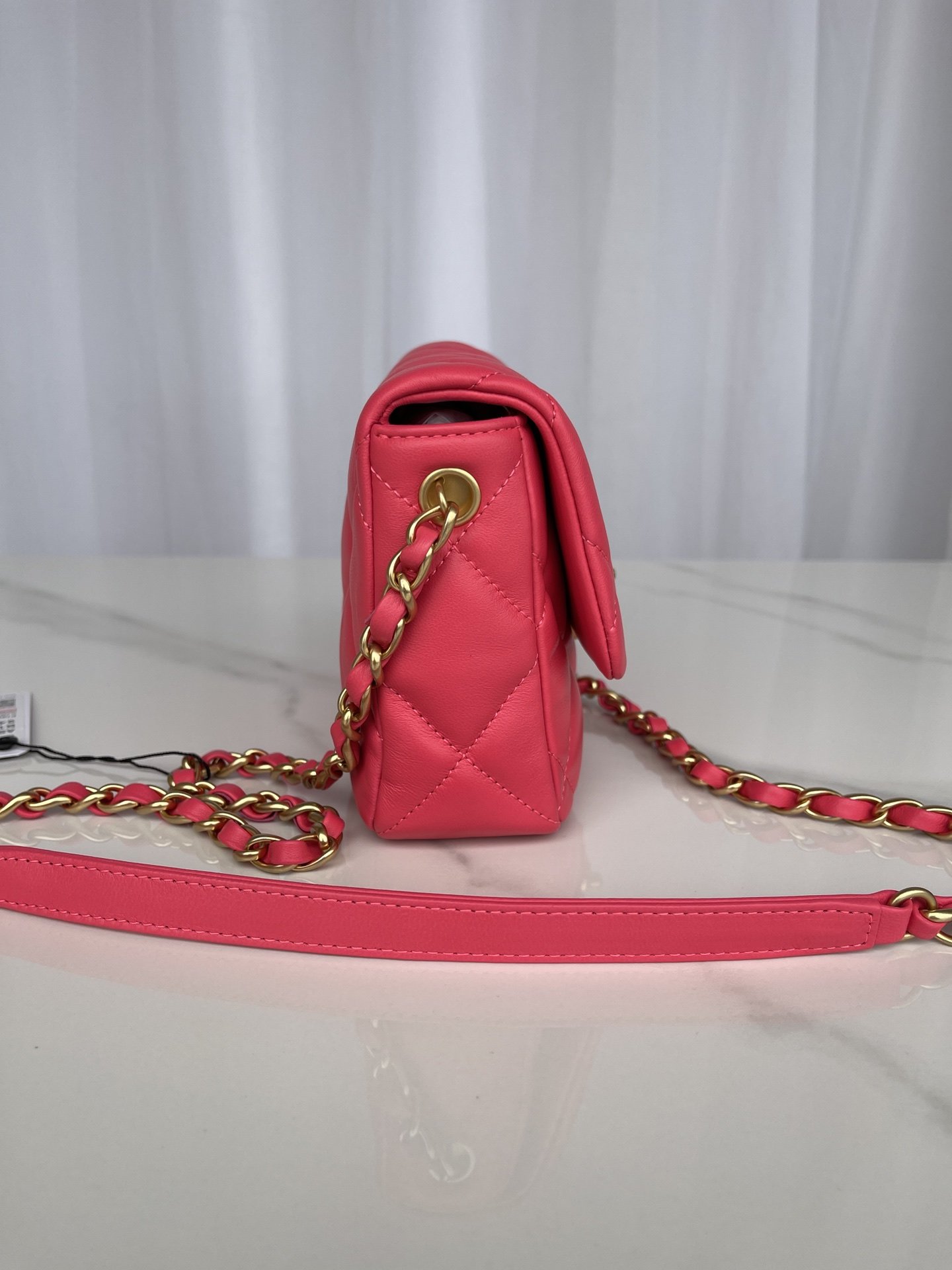 Сумка Mini Flap Bag AS3979 18 см, красная фото 2