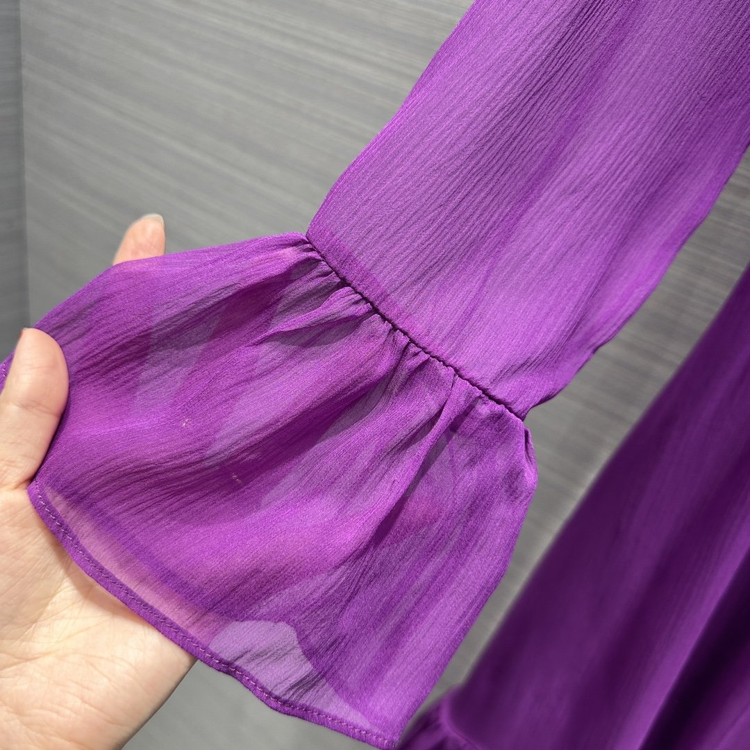 Элегантное фиолетовое платье фото 6