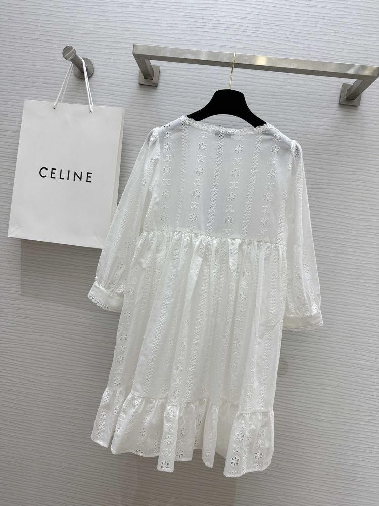 Stylish white dress фото 9