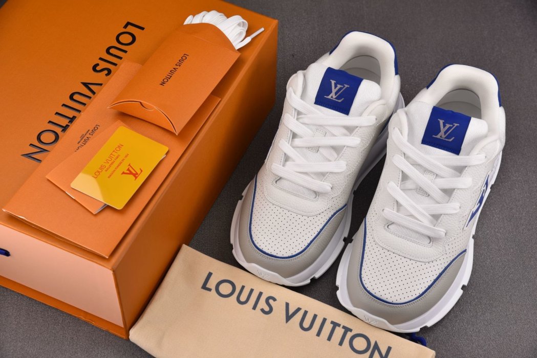 Кроссовки LOUIS VUITTON 2025 Classic White Blue фото 7