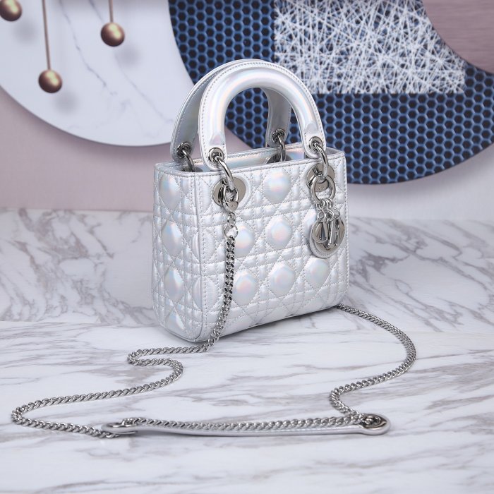 A bag women's Lady Dior 17 cm фото 3