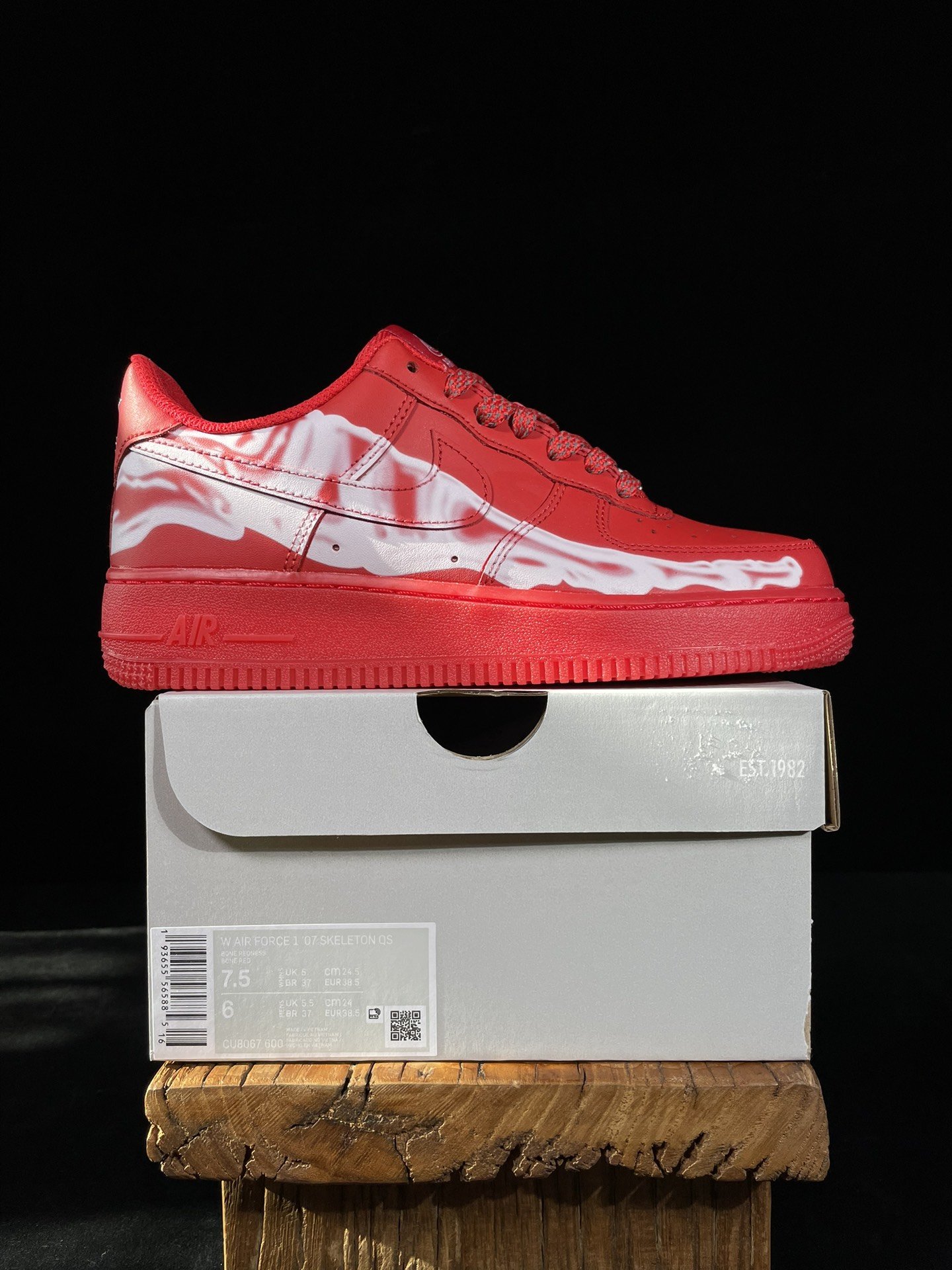 Кроссовки Nike Air Force 1 Low 07 QS Purple Skeleton Halloween CU8067-600 фото 9