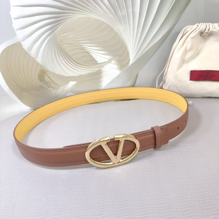 Belt leather female 3 cm