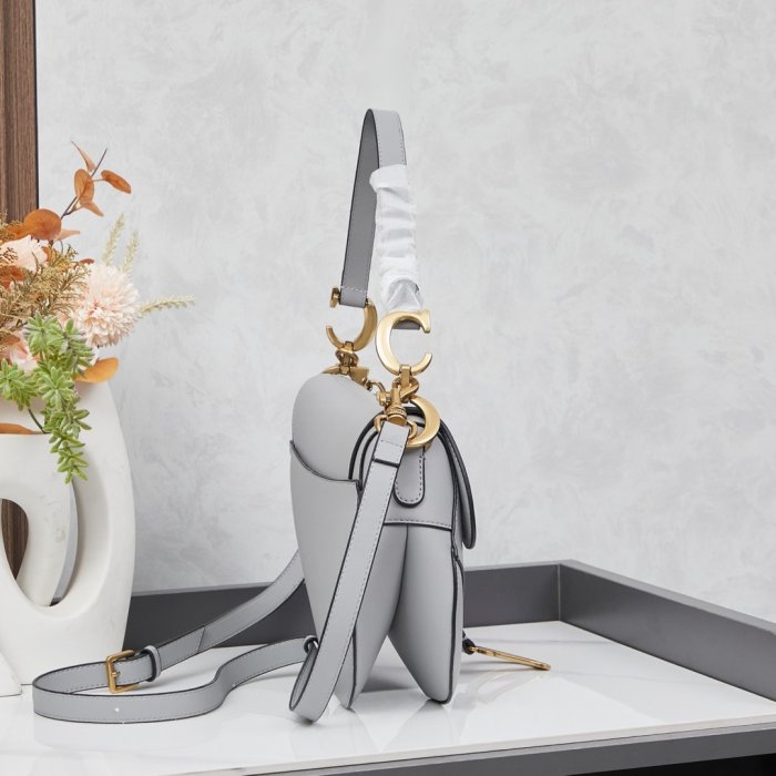 Сумка кожаная женская Dior Saddle 24 см фото 2