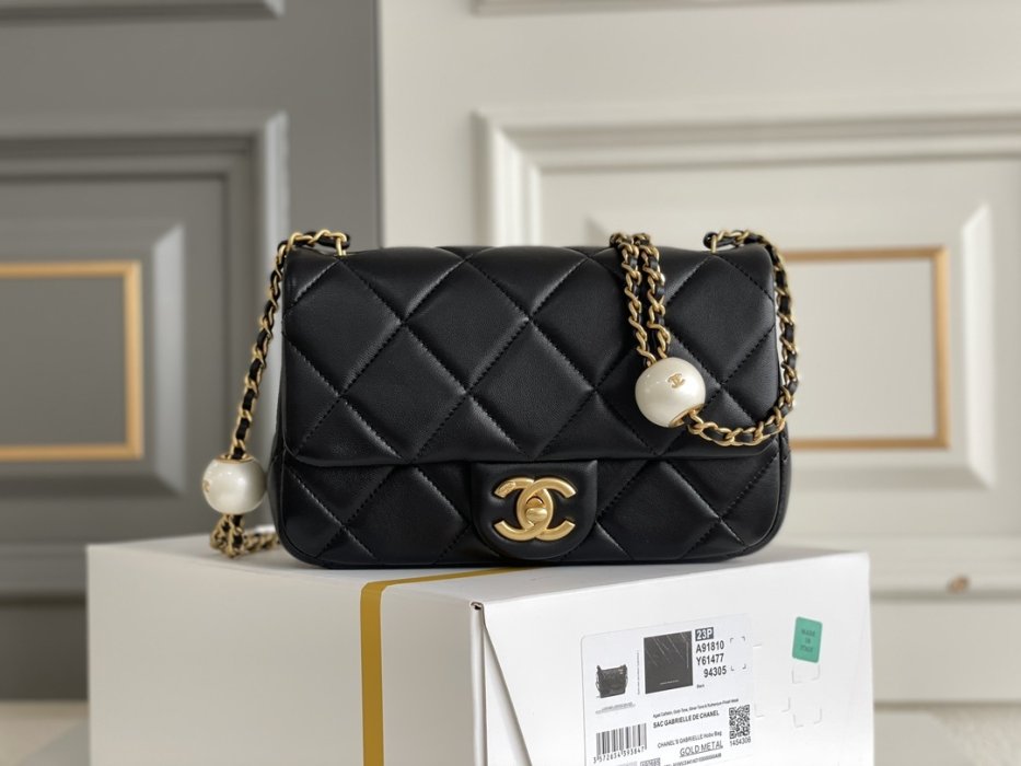 Сумка женская Chanel 24S Double Pearl Small Square Bag