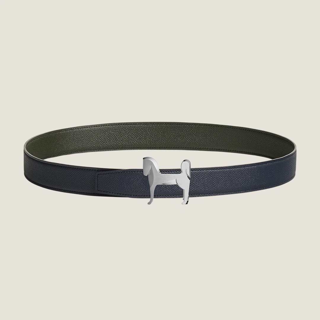 Male belt 3.2 cm leather bilateral
