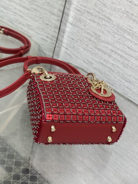 A bag women's Lady Dior Micro 12 cm фото 7