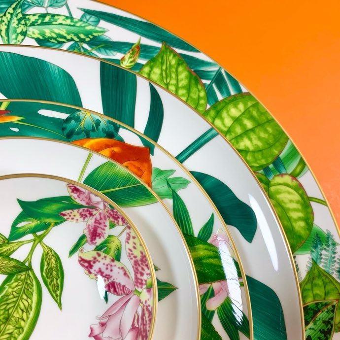 Набор фарфоровой посуды Hermes Passifolia на 10 персон фото 8