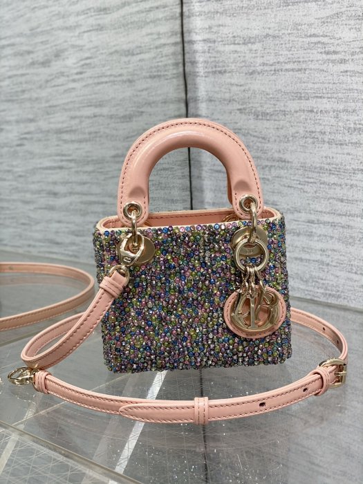A bag women's Lady Dior Micro 12 cm