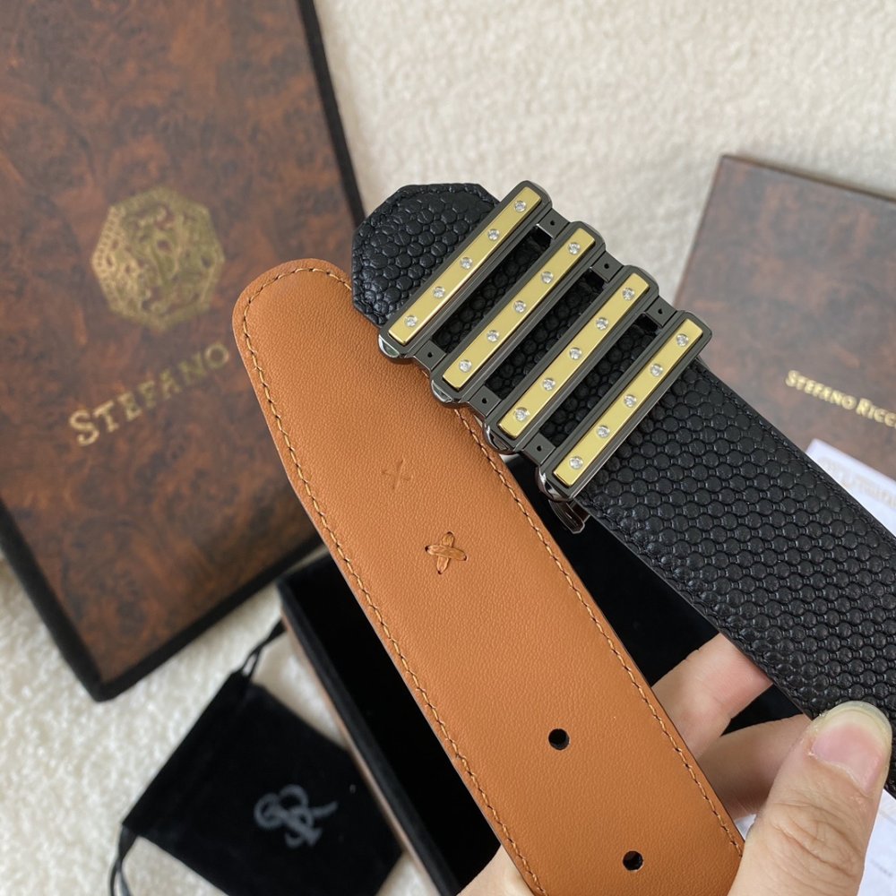 Ремень кожаный 38 мм фото 6