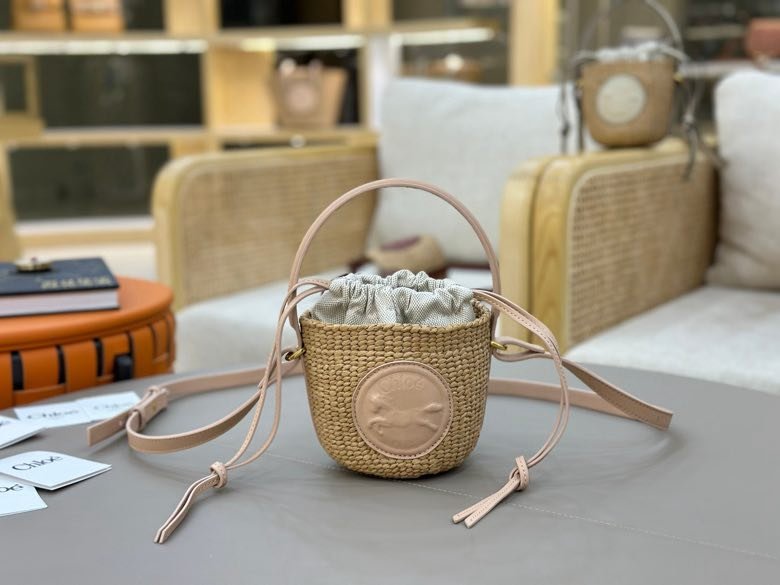 Солом'яний сумка Chloe S25 14 см фото 4