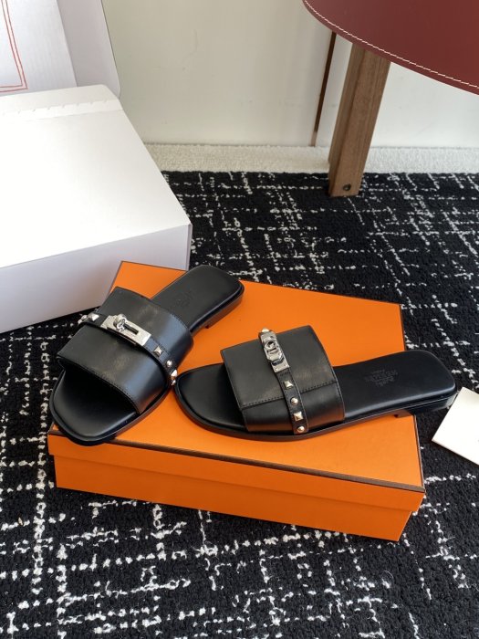 Шлепанцы женские Hermes Kelly фото 3