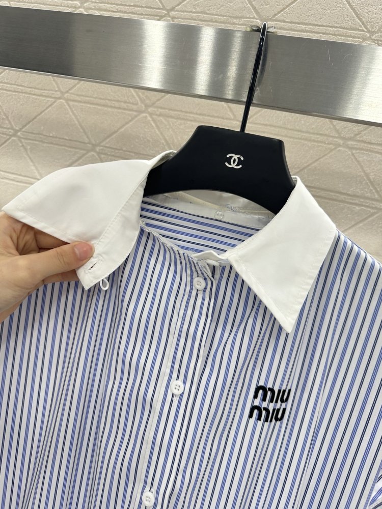 Платье в полоску со съемным воротником фото 7