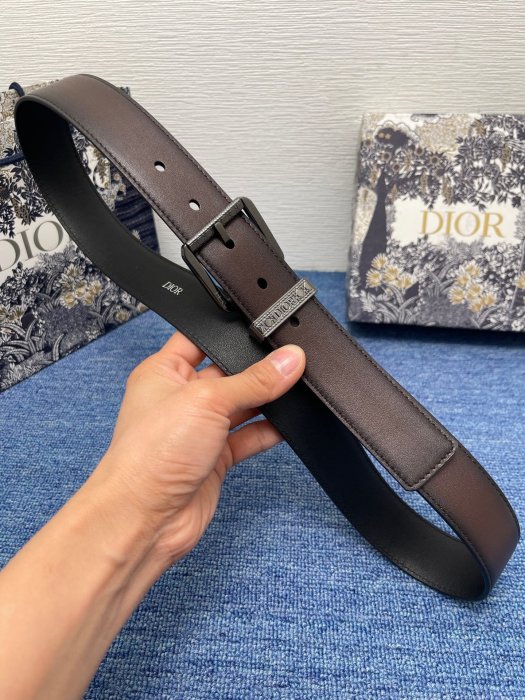 Belt leather female 3 cm