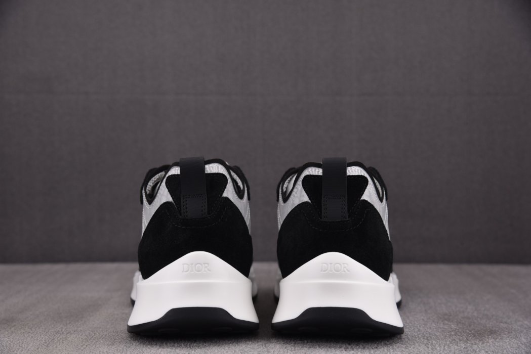 Кроссовки Dior B25 Runner Black Grey Oblique Leather фото 5