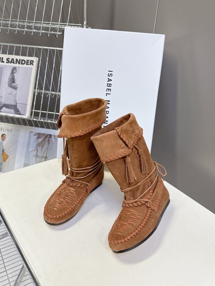 Boots leather women's фото 4