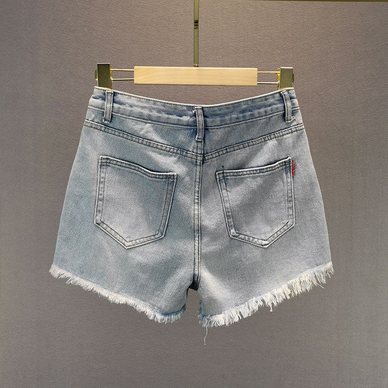 Жіночі рвані джинсові шорти, весна літо фото 4
