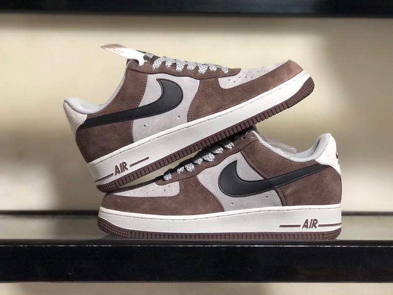 Кросівки  Air Force 1 07 Low AKIRA White Brown фото 9