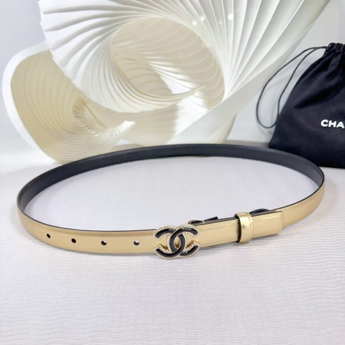 Belt leather female 2 cm