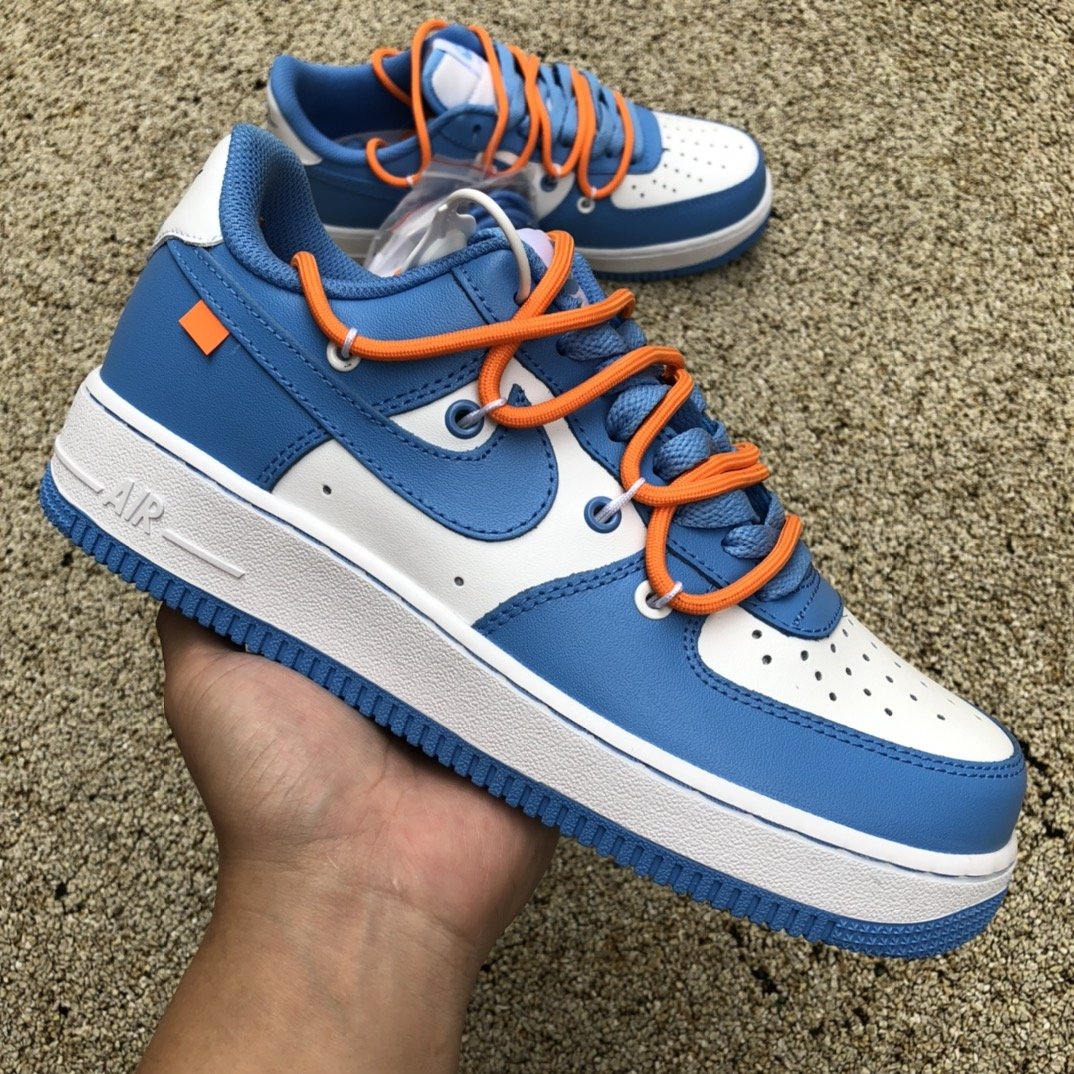 Nike air force 1 blue and orange best sale