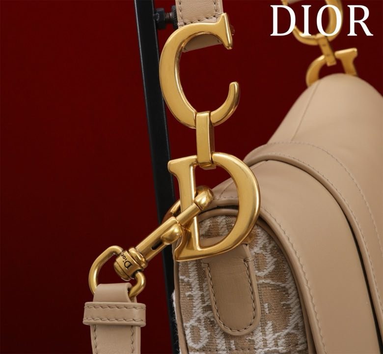 Сумка кожаная Dior Saddle 25 см фото 8