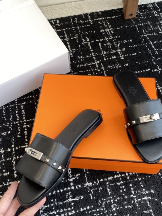 Шлепанцы женские Hermes Kelly фото 7