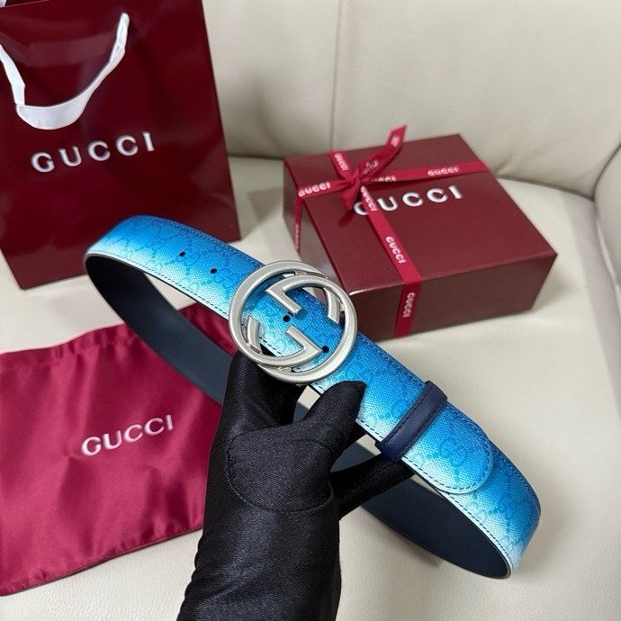 Belt leather 40 mm фото 5