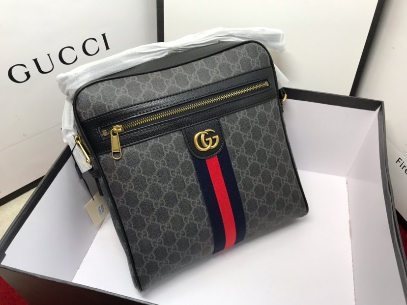 A bag GG Ophidia leather men's 27 cm фото 2