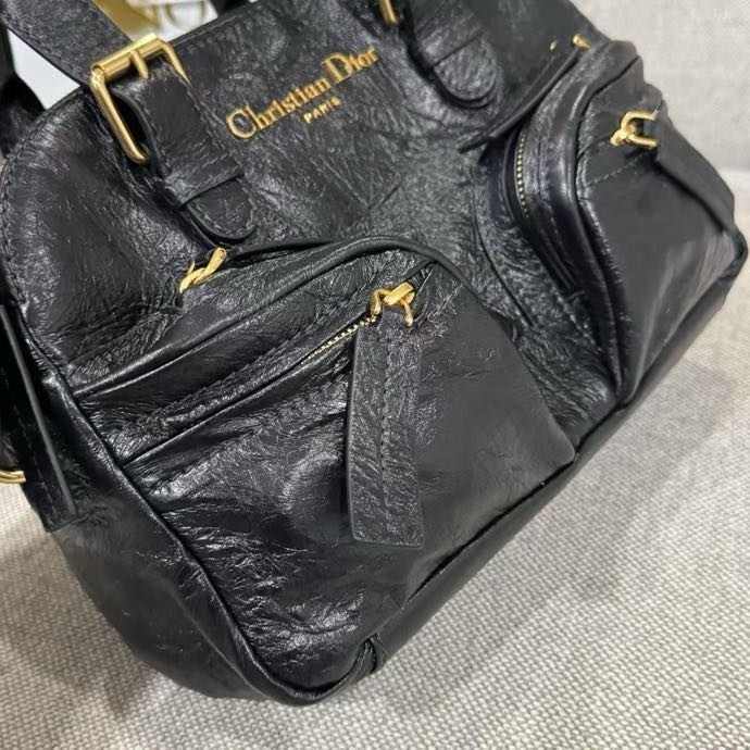 Сумка Dior Bowling Grand Tour женская кожаная 28 см фото 6