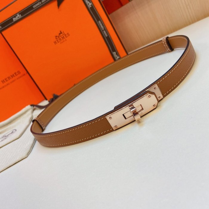 Belt HERMES Kelly leather female 1.8 cm