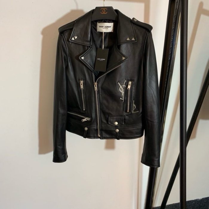 Jacket leather women's